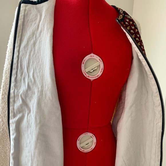 Gorgeous Free People embroidered / knitted jacket boho style - Picture 8 of 9